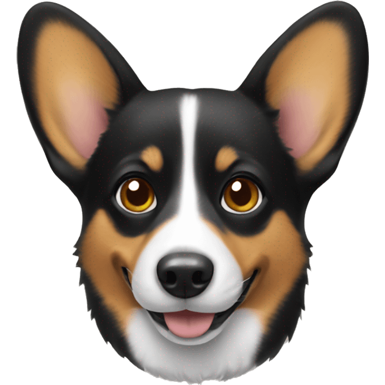 Black corgi emoji