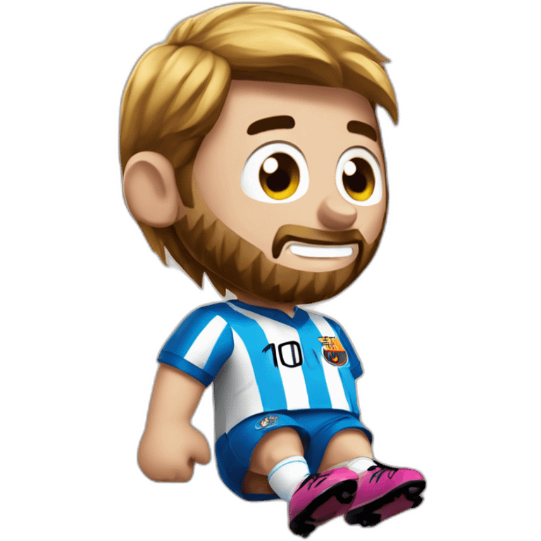 Messi sur la tour effeil emoji