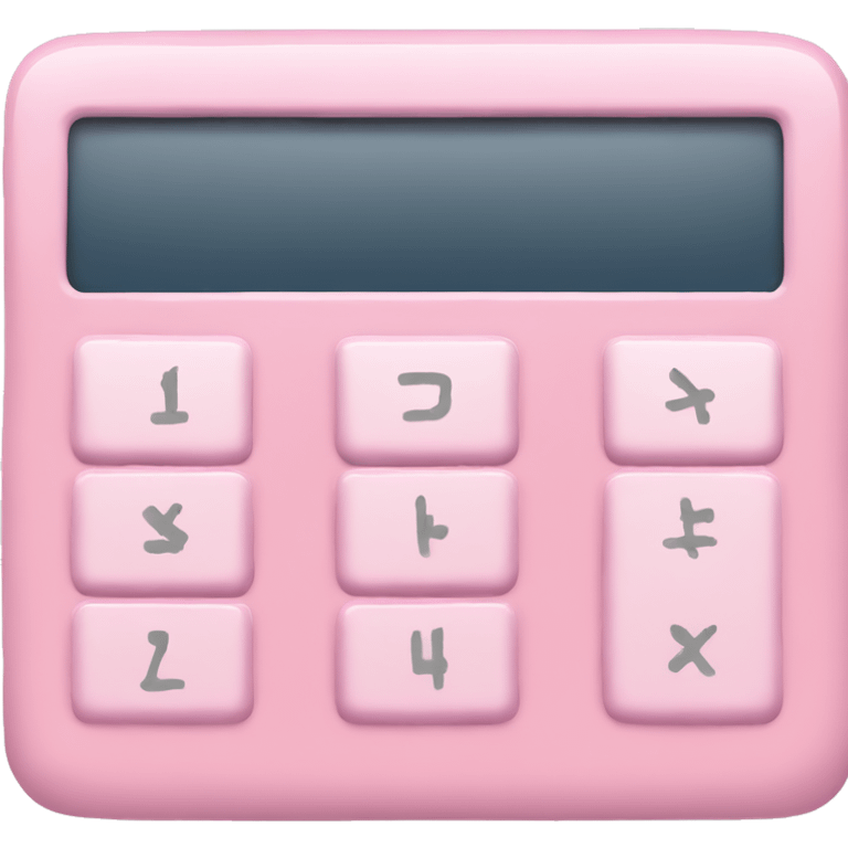 Light pink calculator  emoji