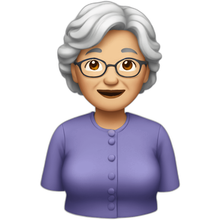 asian grandma emoji