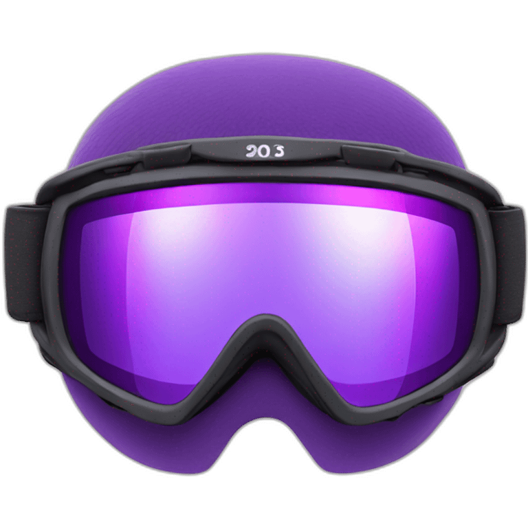 purple ox in snowboard goggles emoji