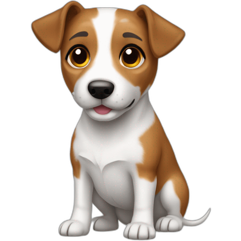 dog Jack Russell Terrier full body emoji