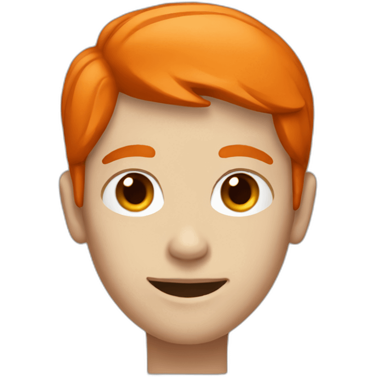 male white tween with dark orange hair emoji