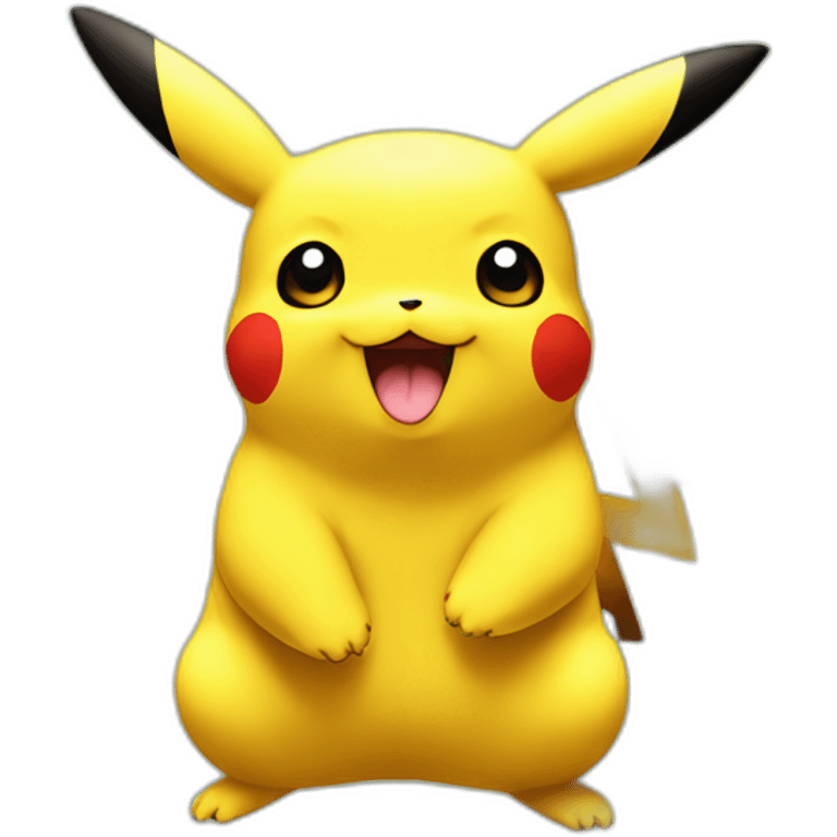 Pikachu avec un Fleuret emoji