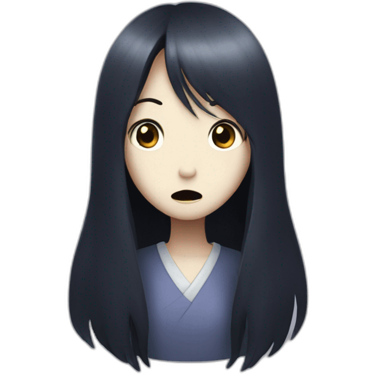 Scary Sadako emoji