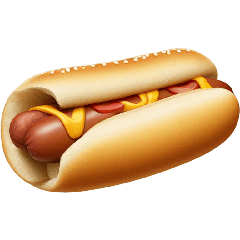 Hot dog emoji