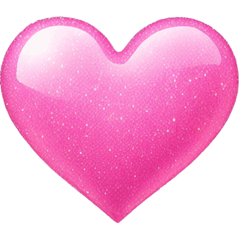 Pink sparkly heart  emoji