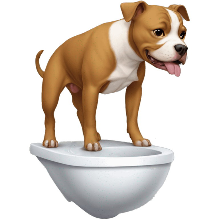 Pitbull peeing emoji