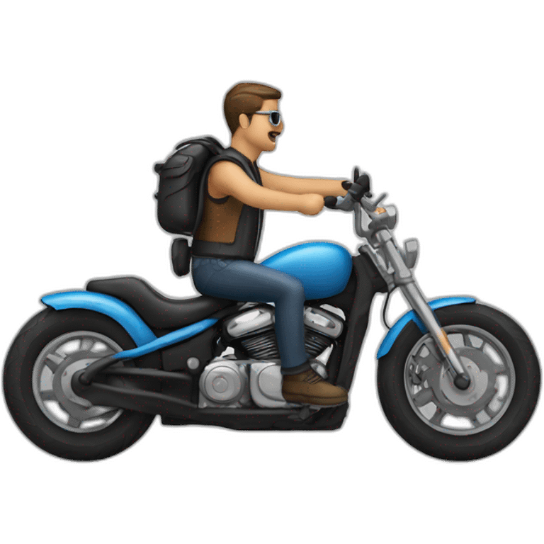 biker electric guy emoji