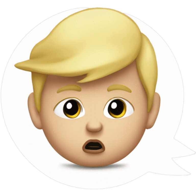 Baby Donald trump crying holding a sharpie emoji