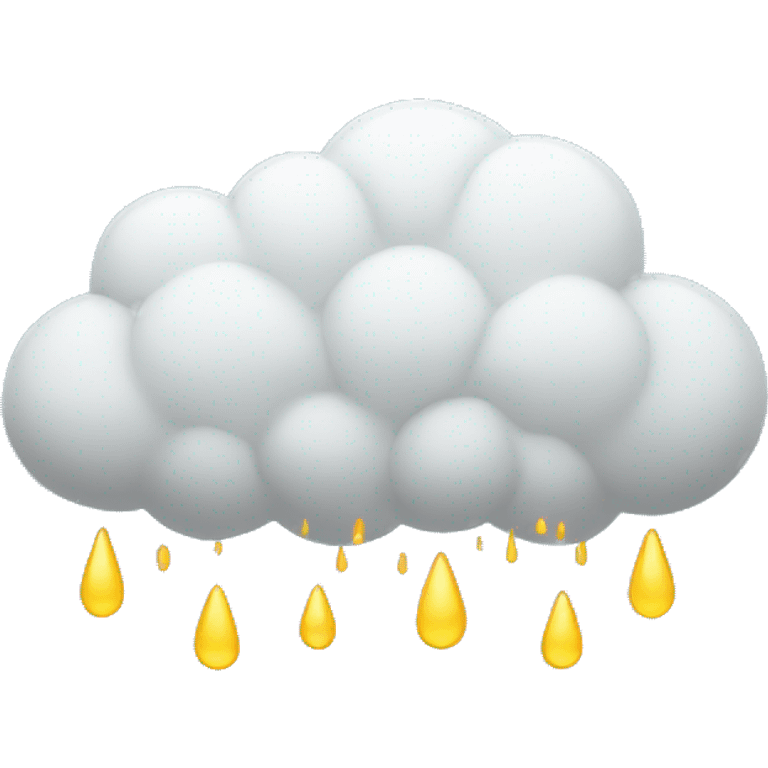 Cloud raining  emoji