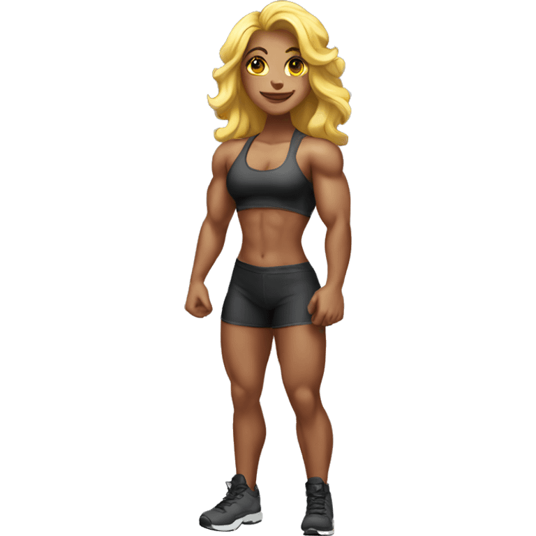 girl bodybuilder emoji