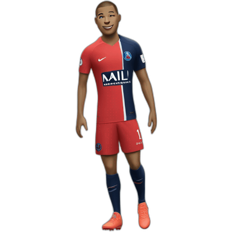 Maillot psg mbappe emoji