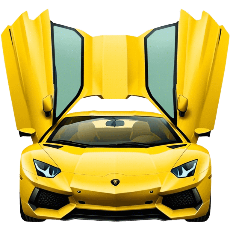 Lamborghini Aventador - Lamborghini (Model Year: 2021) (Iconic colour: Yellow) emoji