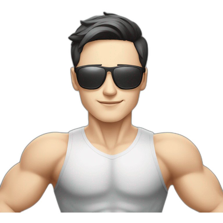 Pavel Durov with muscles emoji