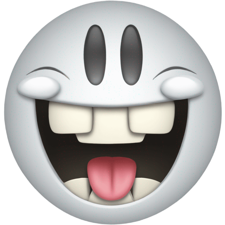 happy emoji with one tooth emoji