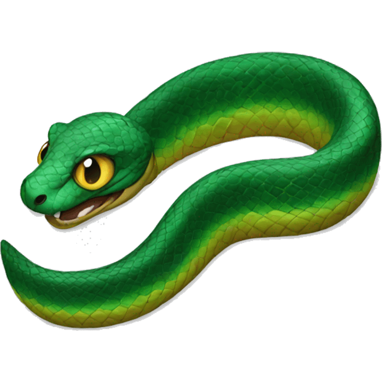 The Emerald Snake emoji