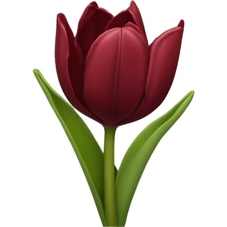 Dark red tulip bouquet  emoji