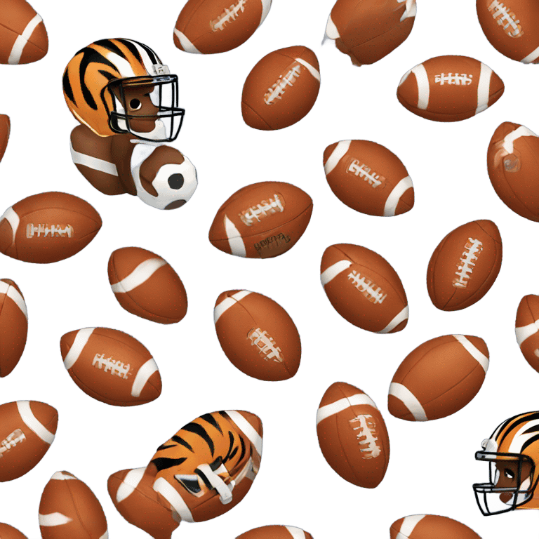 Bengal playing football emoji