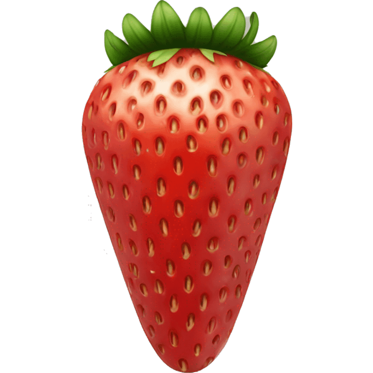 long rectangular strawberry fruit emoji