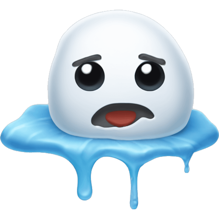 melting snowman emoji