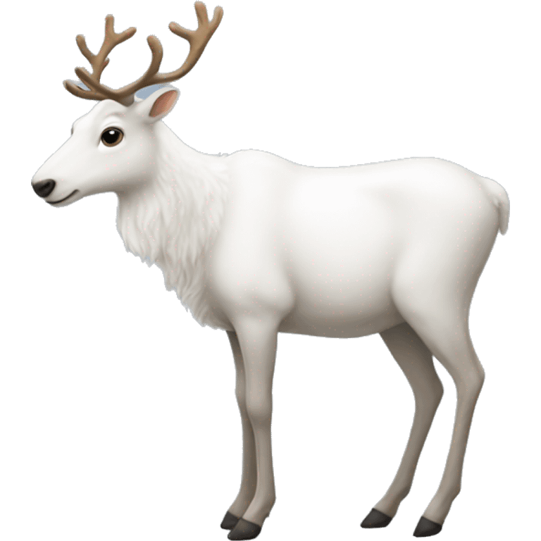 White-reindeer emoji