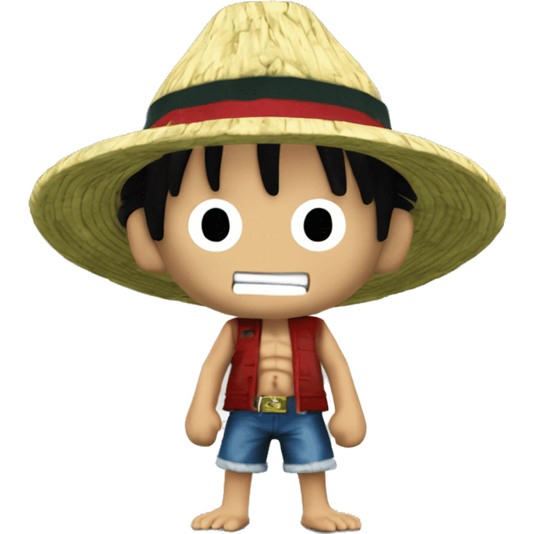 Luffy Gear 5 Roblox avec un fond vert  en arrière plan emoji