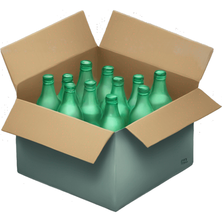 box of empty bottles emoji