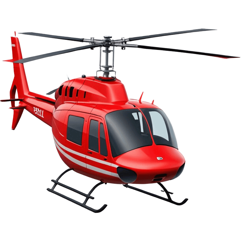 Bell 206 - Bell Helicopter (Model Year: 2021) (Iconic colour: Red) emoji