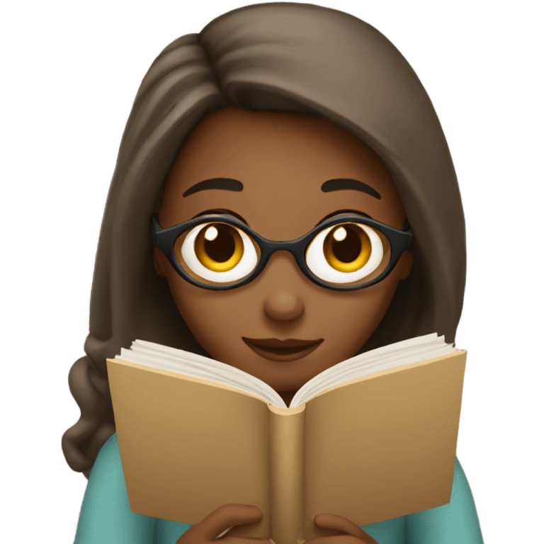 girl reading emoji