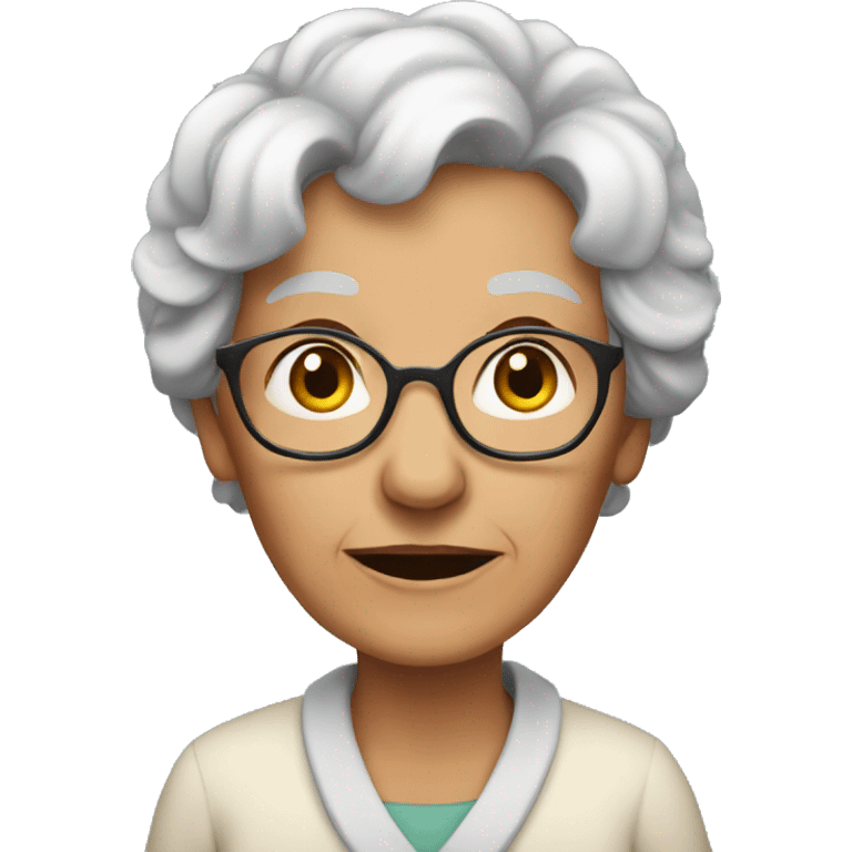 Old woman  emoji