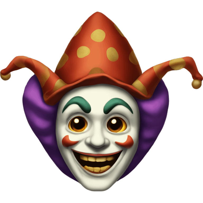 vintage scary jester  emoji