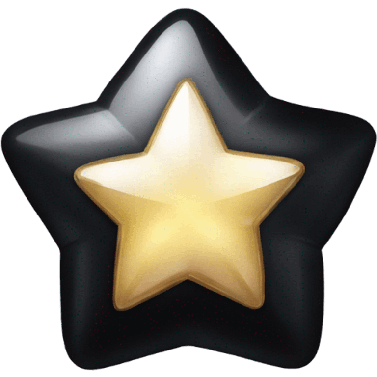 Black shiny jewel but 3 stars emoji