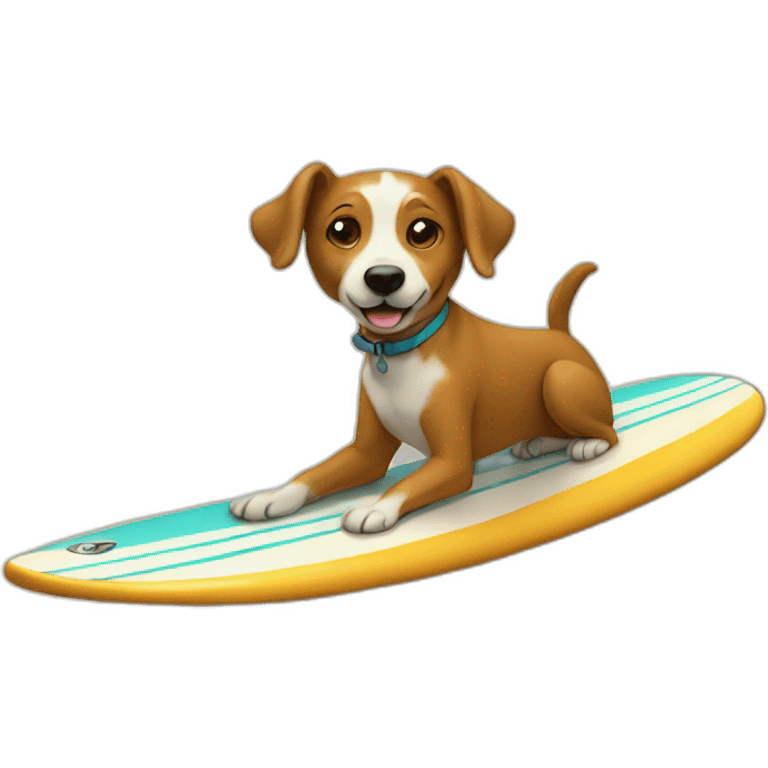 surfing dog emoji