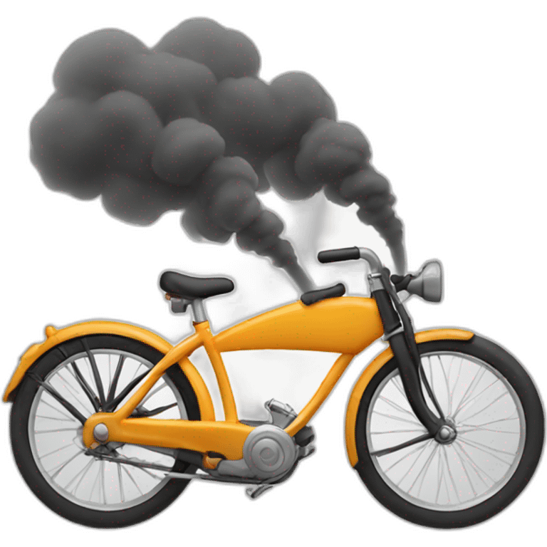 Smoke from bike exhaust  emoji