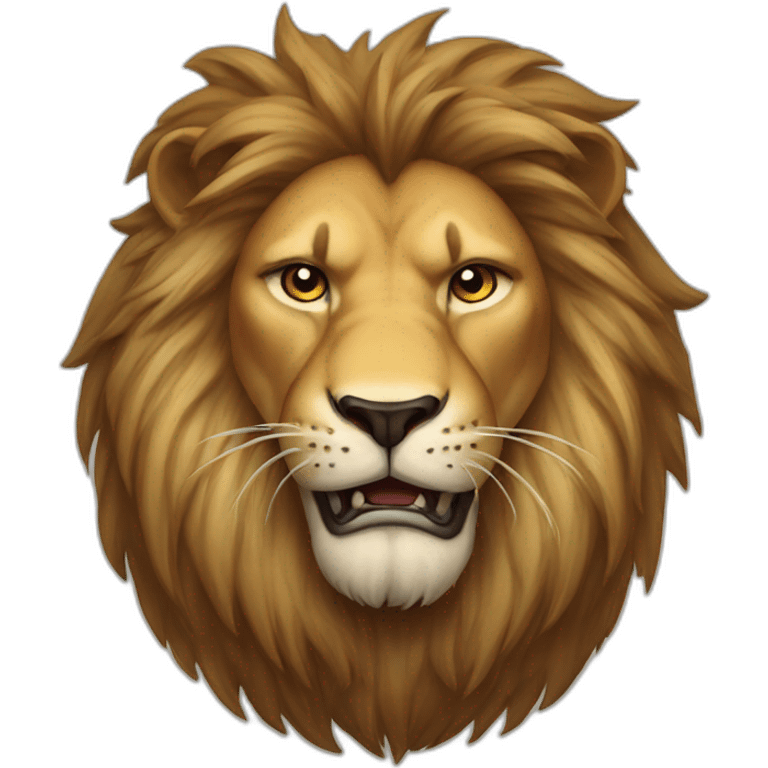 engry lion emoji