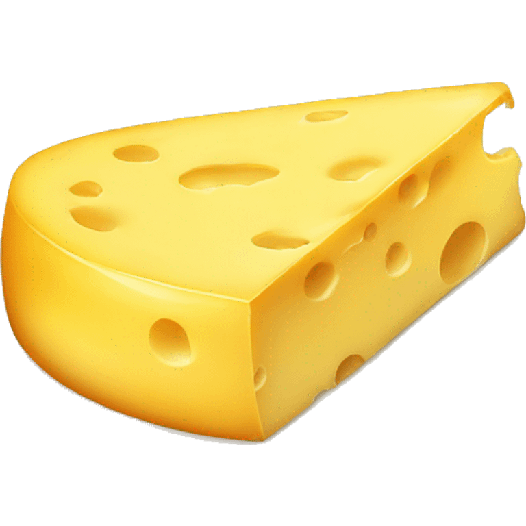 Shiny cheese emoji