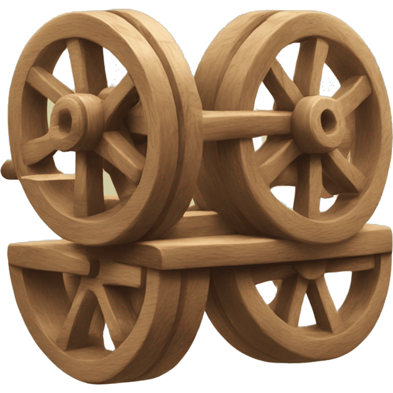  wooden square wheels emoji