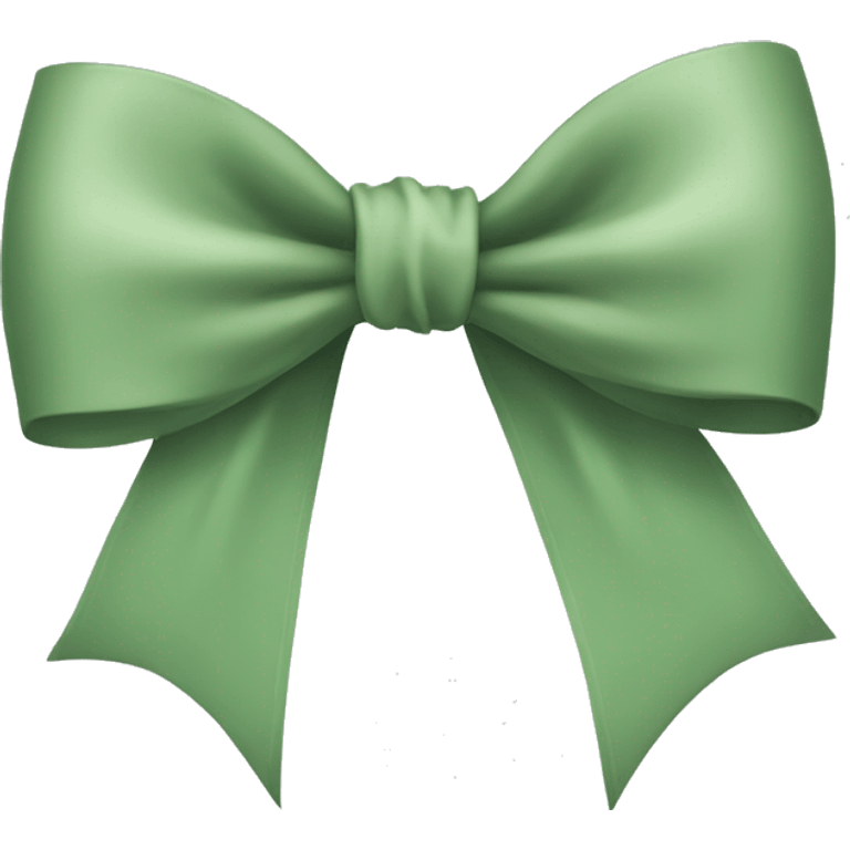 sage green bow emoji