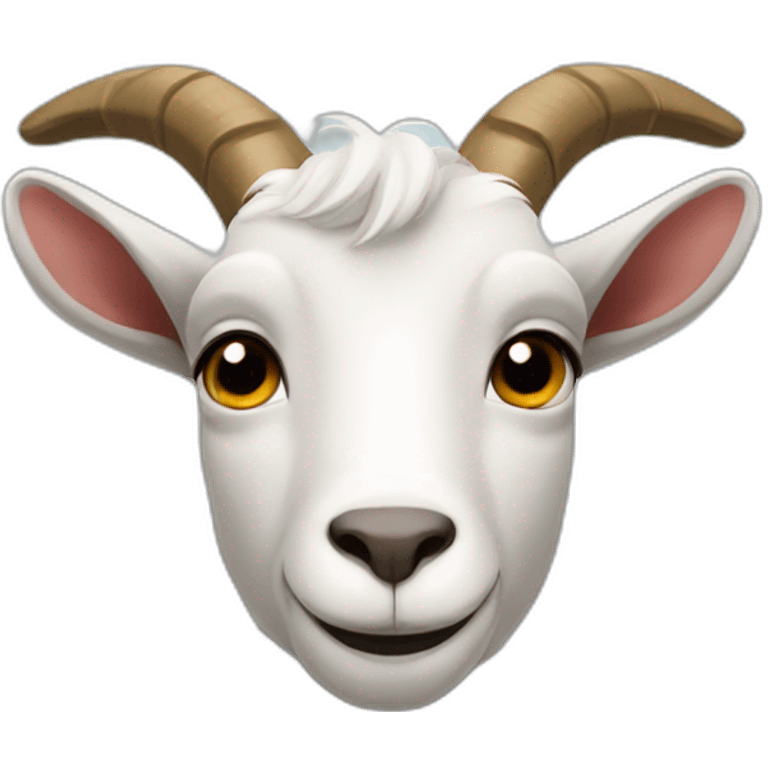 Half of a goat emoji