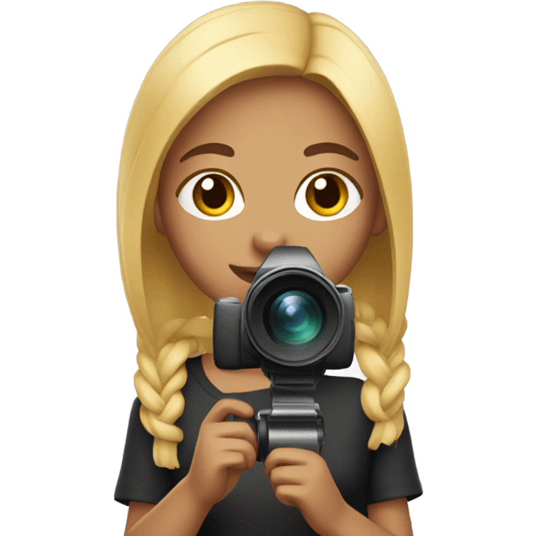 girl with video camera emoji