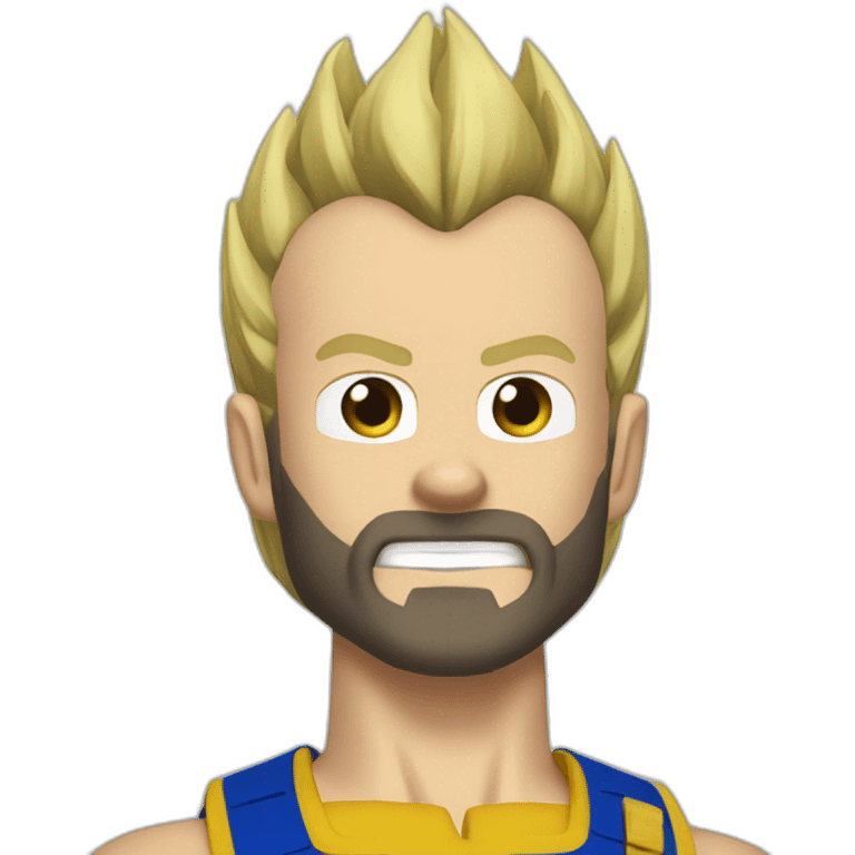 vegeta blond beard emoji