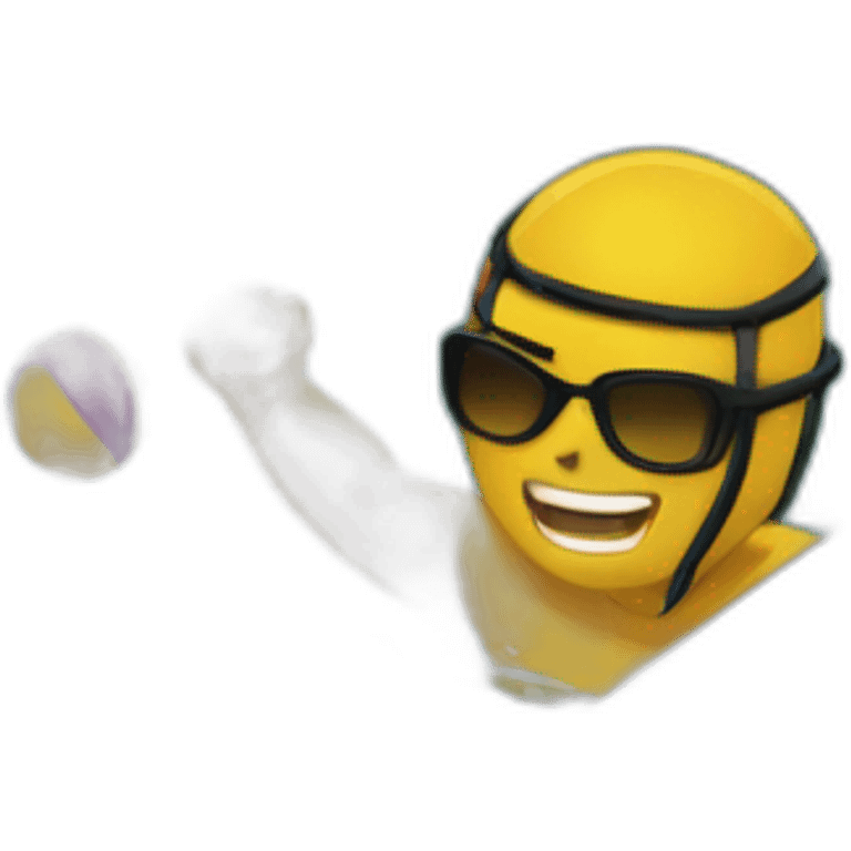 Buceando en piscina emoji