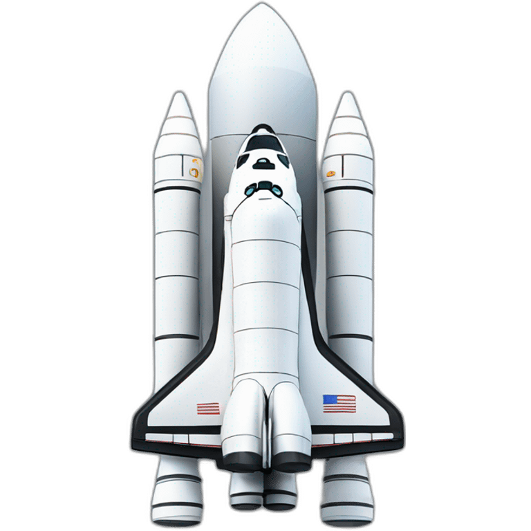 space shuttle emoji