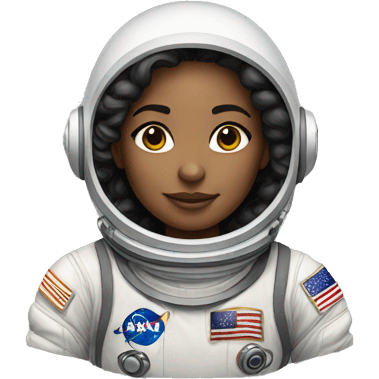 Astronaut girl, light skin  emoji