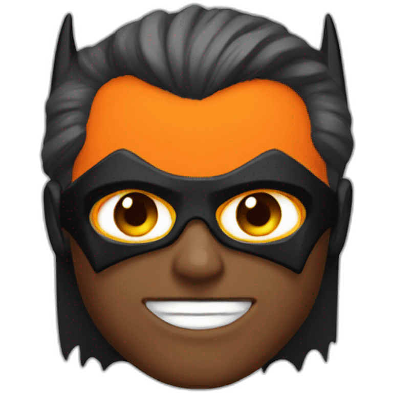 Batman avec des cheveux orange emoji