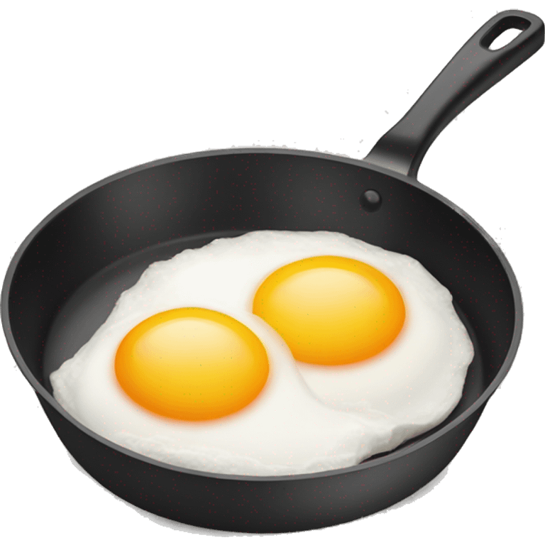 pan with 2 eggs emoji