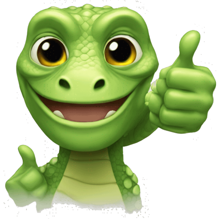 Reptilians thumbs up emoji