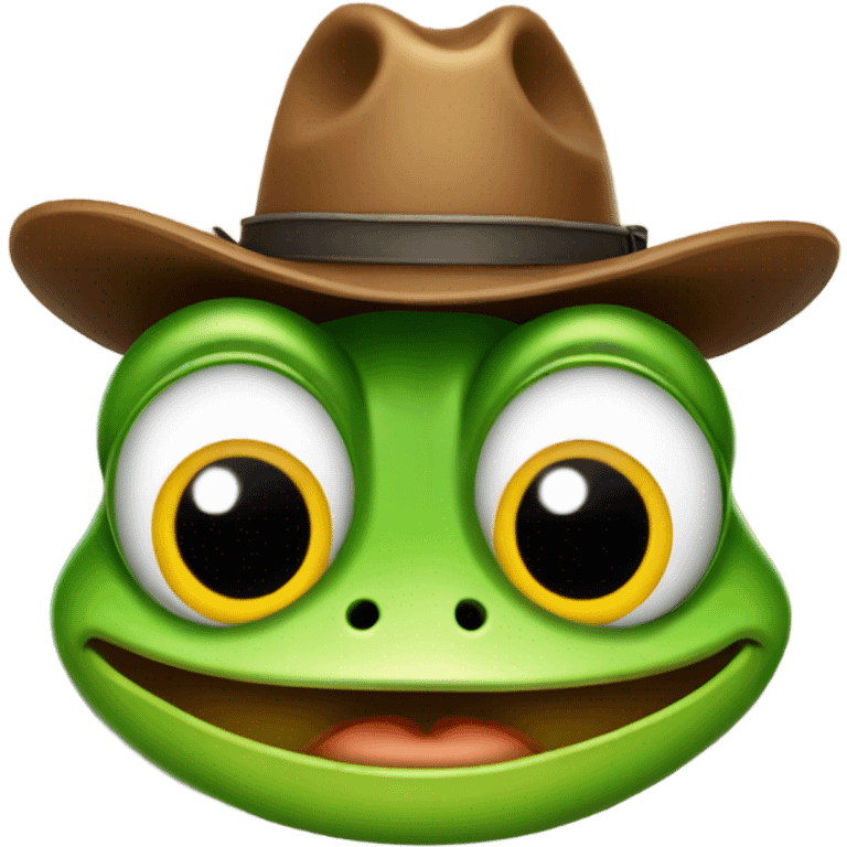 frog in cowboy hat emoji