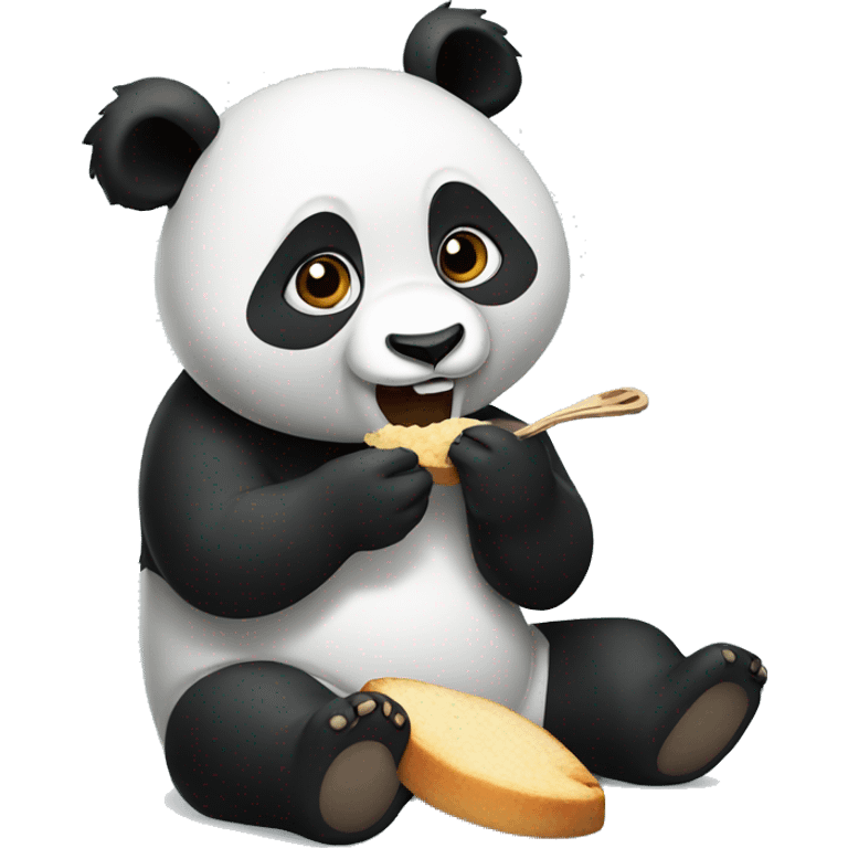 Panda eating  emoji